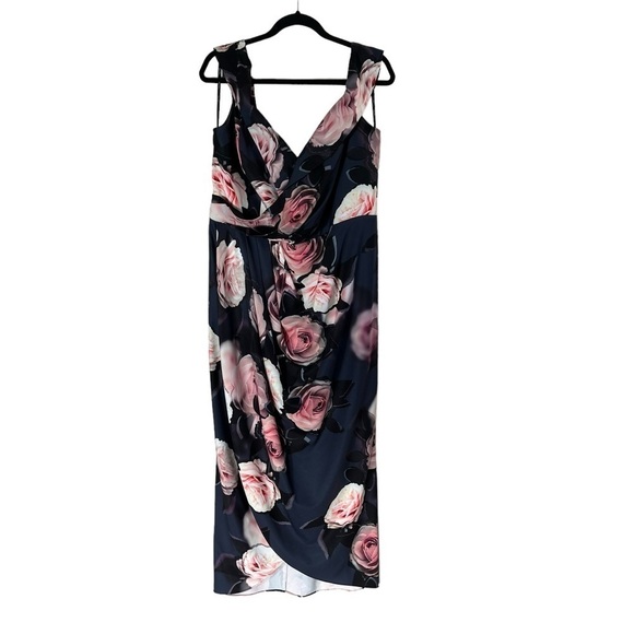 CITY CHIC Trendy Plus Size Off The Shoulder Floral Print Dress - Picture 2 of 11